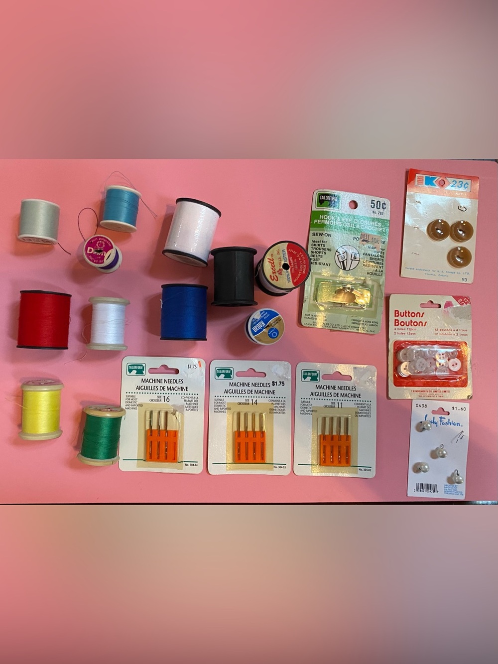 Assorted Sewing Thread and Notions Lot